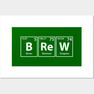 Brew (B-Re-W) Periodic Elements Spelling Posters and Art